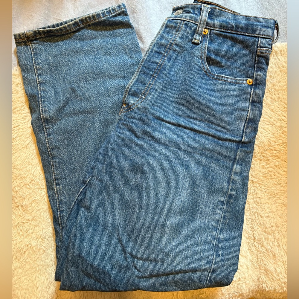 Levi's Ribcage Straight Jeans👖